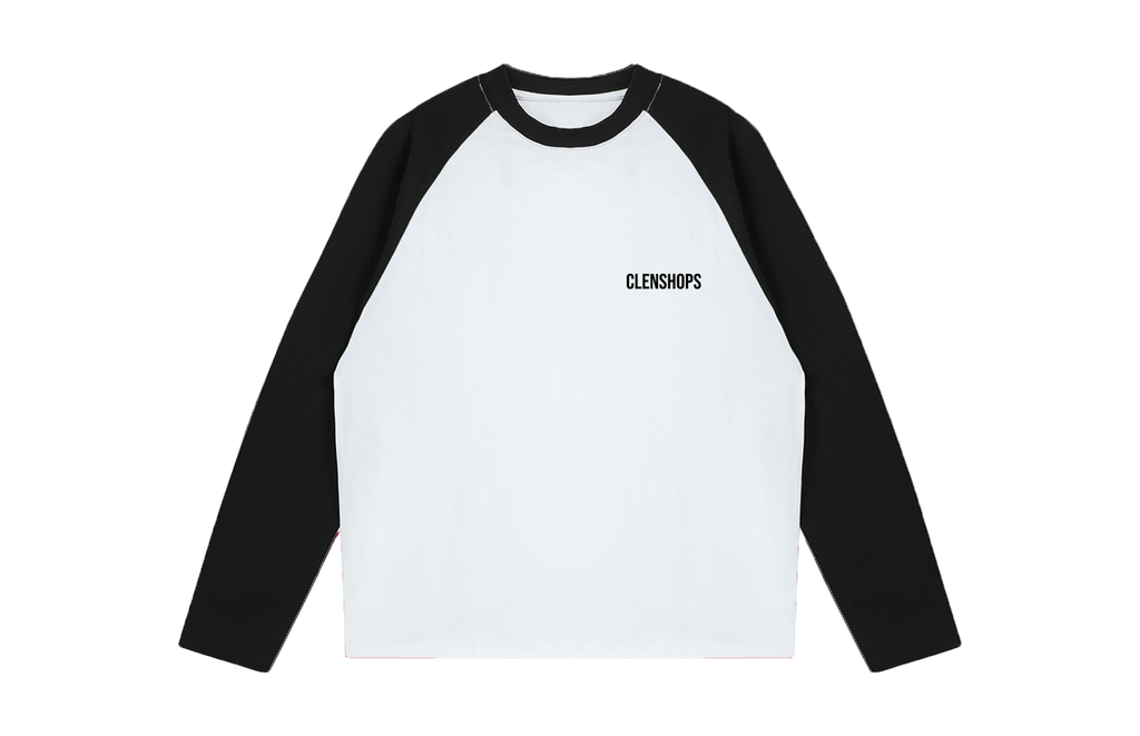 Basique Noir Tee-shirt Manche Longue