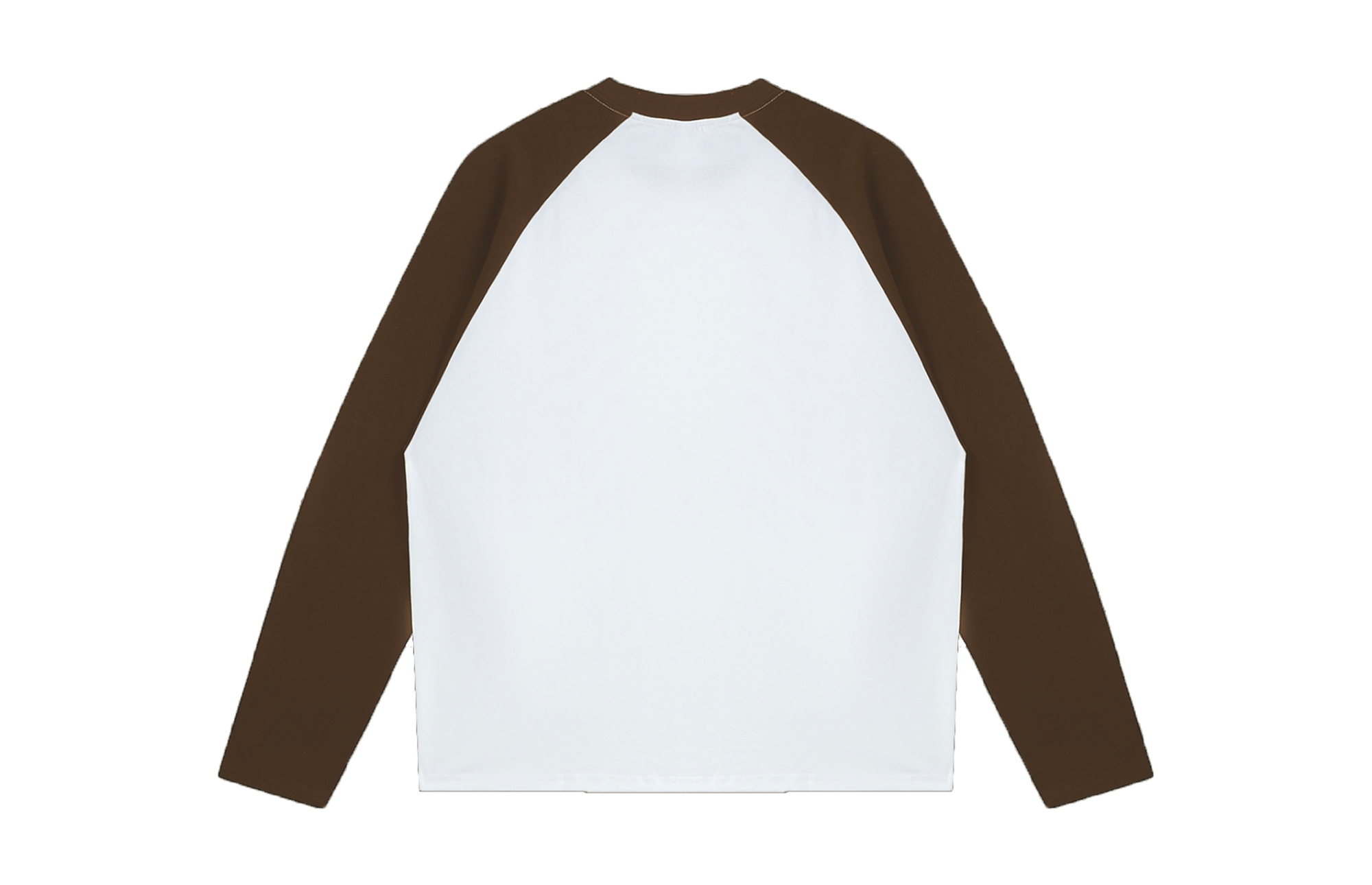 Basique Marron Tee-shirt Manche Longue