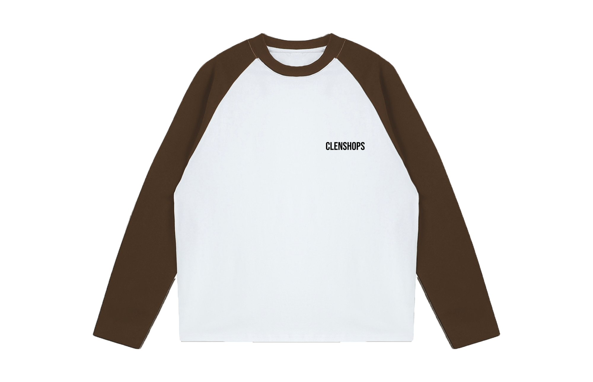 Basique Marron Tee-shirt Manche Longue